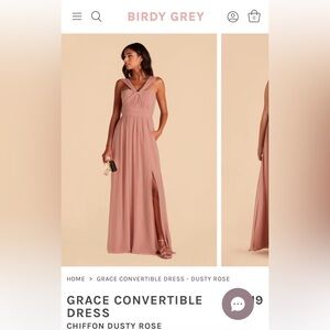 Birdy Grey Grace Convertible Dusty Rose Bridesmaids Dress